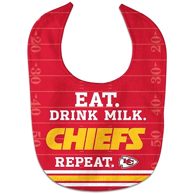 Nouveau-nés et nourrissons WinCraft Kansas City Chiefs Eat. Boire. Répéter. Dossard All-Pro