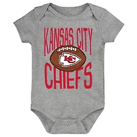 Newborn Outerstuff  Gray Kansas City Chiefs For the Ball Bodysuit