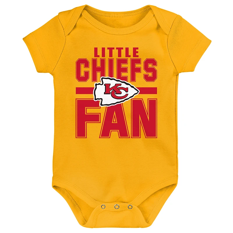 Ensemble 3 pièces pour nouveau-né Outerstuff Kansas City Chiefs Little Tike