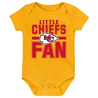Ensemble 3 pièces pour nouveau-né Outerstuff Kansas City Chiefs Little Tike