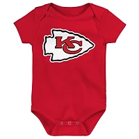 Ensemble 3 pièces pour nouveau-né Outerstuff Kansas City Chiefs Little Tike