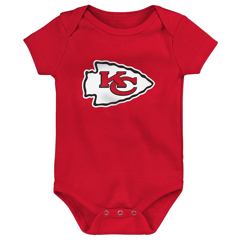 Body pour nouveau-né Outerstuff rouge avec logo principal des Kansas City Chiefs