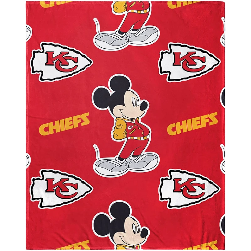 Northwest x Disney Kansas City Chiefs Mickey Hugger Pillow & Silk Touch Throw Set