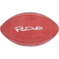 Ballon de football Duke autographié par Patrick Mahomes et Travis Kelce des Kansas City Chiefs lors du Super Bowl LVIII
