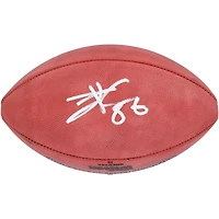 Ballon de football Duke autographié par Patrick Mahomes et Travis Kelce des Kansas City Chiefs lors du Super Bowl LVIII