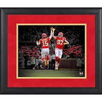 Patrick Mahomes & Travis Kelce Kansas City Chiefs Facsimile Signature Framed 11" x 14" Spotlight Photograph