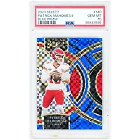 Patrick Mahomes Kansas City Chiefs 2023 Panini Select Blue Prizm #140 #8/149 PSA Authenticated 10 Card
