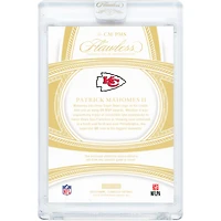 Patrick Mahomes Kansas City Chiefs 2025 Panini Flawless Holo Gold Career Milestones Dual Tri-Color Relics #CM-PMS #14/15 Card
