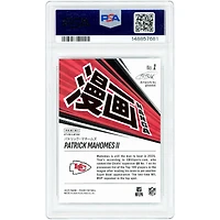 Carte authentifiée PSA n° 1 de Patrick Mahomes, Kansas City Chiefs, édition 2025 Panini Prizm Manga Case Hit, n° 1