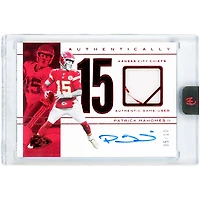 Patrick Mahomes Kansas City Chiefs Autographed 2025 Panini Authentically Mahomes Game-Used Jersey Relic #GUJA-1 #5/10 Card