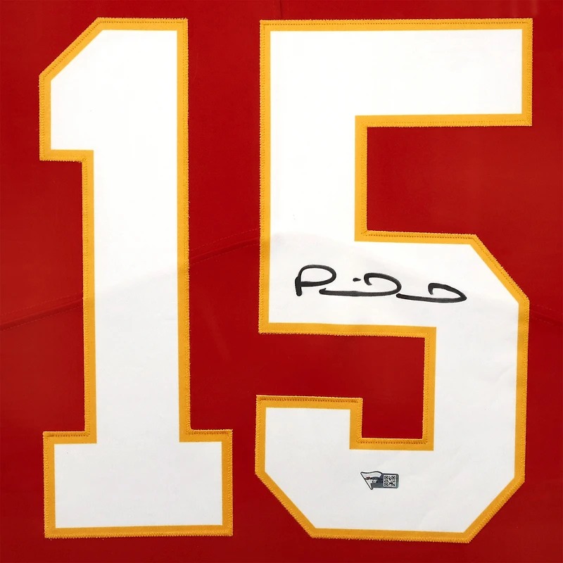 Maillot Nike rouge encadré autographié par Patrick Mahomes des Kansas City Chiefs, édition limitée, Shadowbox