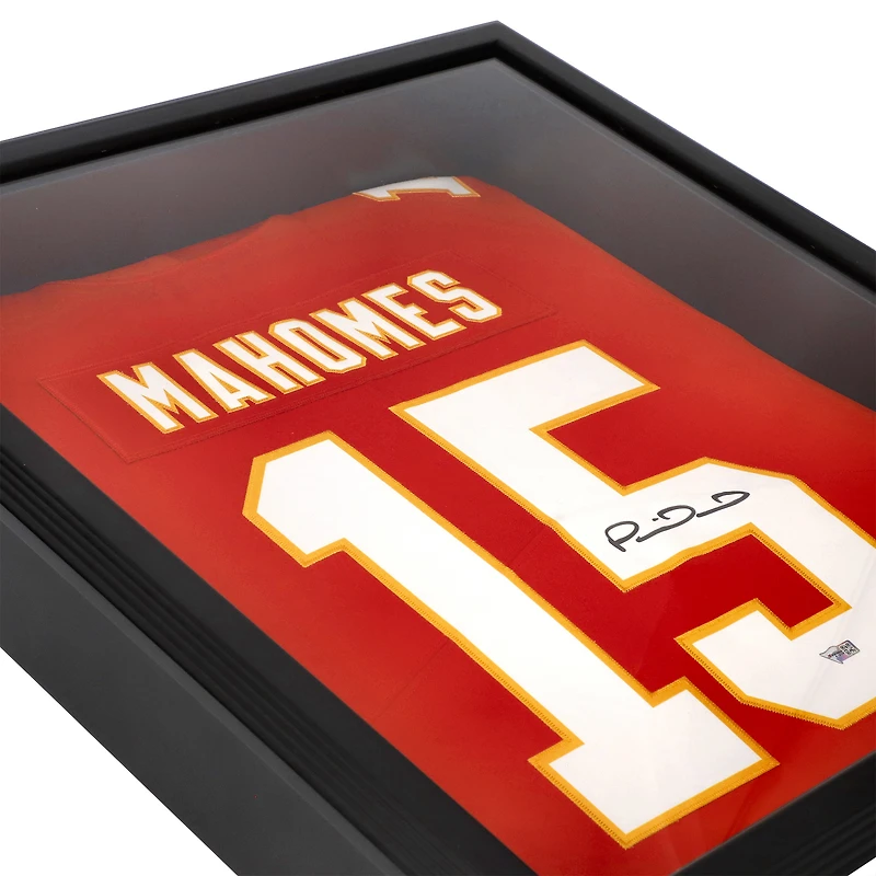 Patrick Mahomes Kansas City Chiefs Autographed Framed Nike Red Limited Jersey Shadowbox