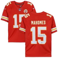 Patrick Mahomes Kansas City Chiefs Maillot Nike Limité Rouge Dédicacé