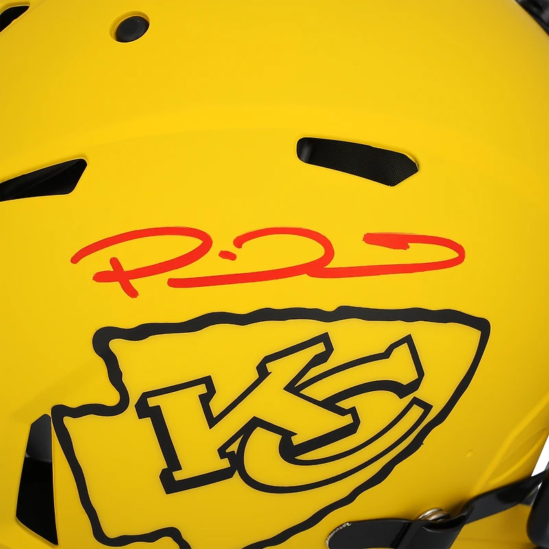 Casque authentique Riddell Rave Speed autographié par Patrick Mahomes des Kansas City Chiefs
