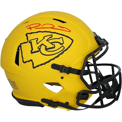 Casque authentique Riddell Rave Speed autographié par Patrick Mahomes des Kansas City Chiefs