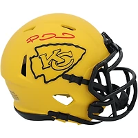 Casque Riddell Rave Speed ​​Mini autographié par Patrick Mahomes des Kansas City Chiefs