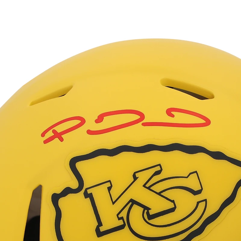 Casque Riddell Rave Speed ​​Mini autographié par Patrick Mahomes des Kansas City Chiefs
