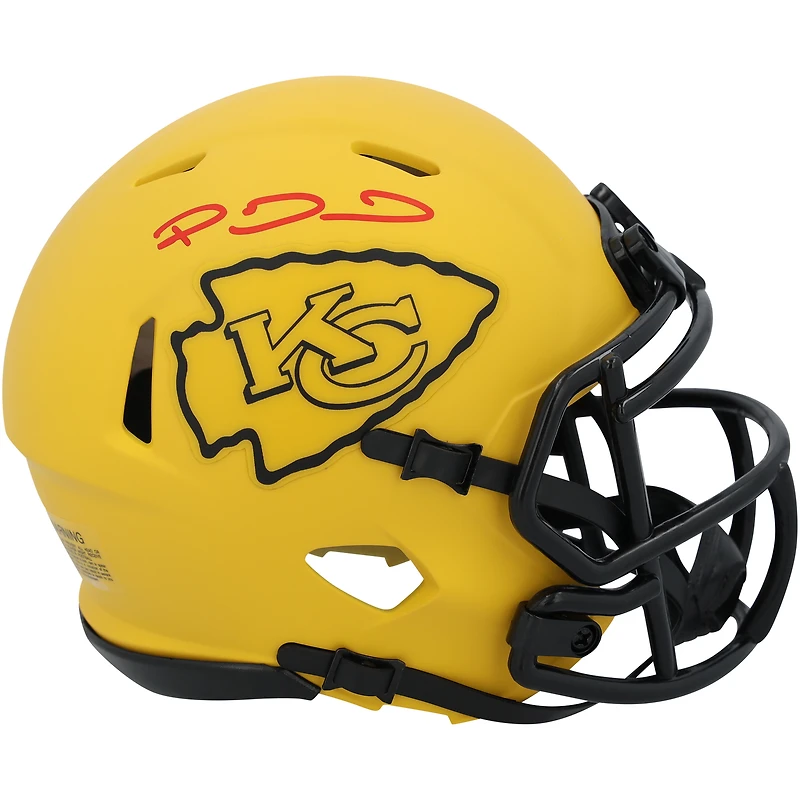 Patrick Mahomes Kansas City Chiefs Autographed Riddell Rave Speed Mini Helmet
