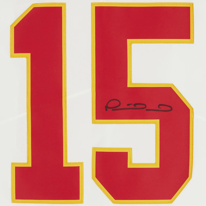 Maillot Nike blanc dédicacé par Patrick Mahomes des Kansas City Chiefs