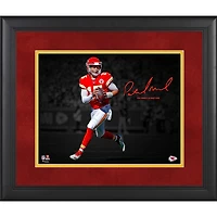 Patrick Mahomes Kansas City Chiefs Framed 11" x 14" Spotlight Photograph - Facsimile Signature