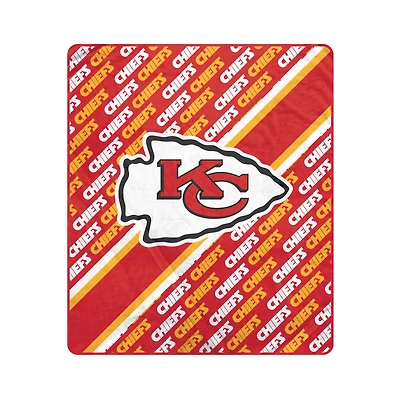 Pegasus Kansas City Chiefs 60" x 70" Diagonal Lined Wordmark Ultra Soft Blanket