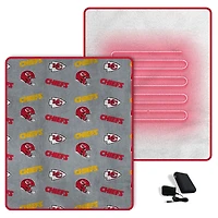 Couverture chauffante Pegasus Kansas City Chiefs Scattered Logos 60" x 70"