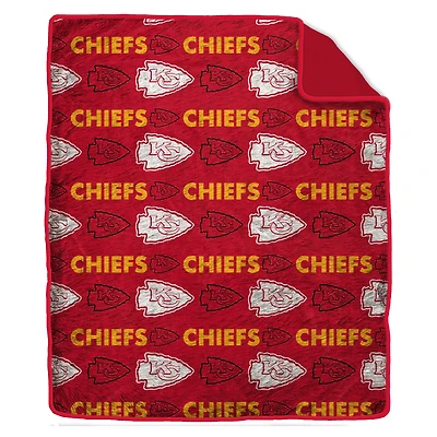 Couverture en fausse fourrure Pegasus Kansas City Chiefs ton sur ton 60" x 70"