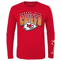 Preschool Gold/Red Kansas City Chiefs Fan Fave T-Shirt Combo Set