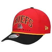 Preschool New Era  Red/Black Kansas City Chiefs  Arch COOLERA 9FORTY A-Frame M-Crown Adjustable Hat