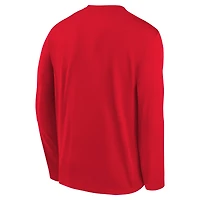 T-shirt à manches longues Nike rouge Kansas City Chiefs Legend Icon pour enfant d'âge préscolaire