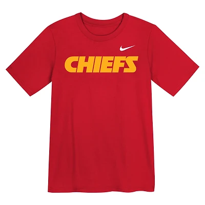 Preschool Nike  Red Kansas City Chiefs Wordmark T-Shirt