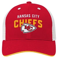 Preschool Red Kansas City Chiefs Core Lockup Trucker Adjustable hat