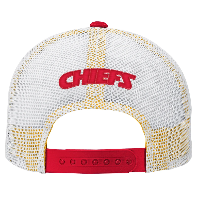 Casquette réglable rouge préscolaire Kansas City Chiefs Core Lockup Trucker