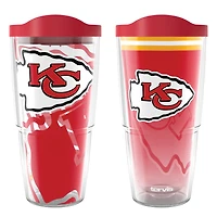 Tervis  Kansas City Chiefs 24oz NFL 2 PACK Genuine & Forever Fan