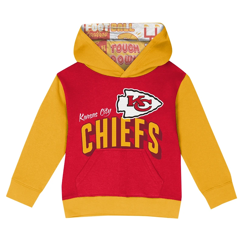Toddler Kansas City Chiefs Coin Toss Pullover Fleece Hoodie & Pants Set