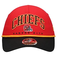 Toddler New Era  Red/Black Kansas City Chiefs  Arch COOLERA 9FORTY A-Frame Adjustable Hat