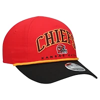 Toddler New Era  Red/Black Kansas City Chiefs  Arch COOLERA 9FORTY A-Frame Adjustable Hat