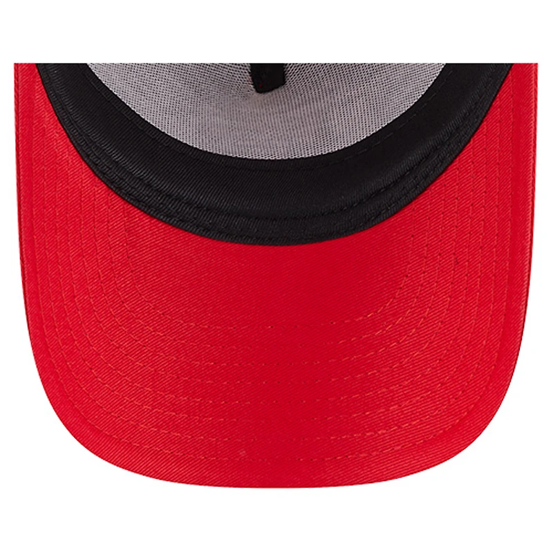 Casquette ajustable New Era rouge Kansas City Chiefs 9FORTY A-Frame Trucker pour tout-petit