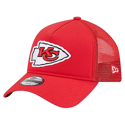 Casquette ajustable New Era rouge Kansas City Chiefs 9FORTY A-Frame Trucker pour tout-petit