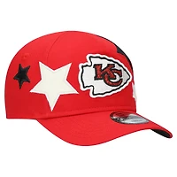Casquette ajustable Stardom 9FORTY A-Frame rouge New Era pour tout-petits des Kansas City Chiefs