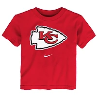 T-shirt Nike rouge avec logo principal des Kansas City Chiefs pour tout-petit