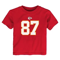 Toddler Nike Travis Kelce Red Kansas City Chiefs Player Name & Number T-Shirt