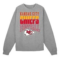 Toddler Outerstuff  Heather Gray Kansas City Chiefs Crewneck Sweatshirt & Pants Set