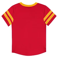 Toddler Outerstuff Red/Gold Kansas City Chiefs Red Zone V-Neck T-Shirt & Pants Set