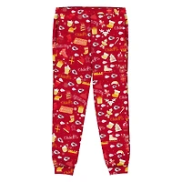 Toddler Outerstuff Red Kansas City Chiefs Chestnut Holiday Sleep Set