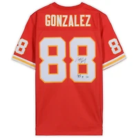 Tony Gonzalez Kansas City Chiefs Autographed Mitchell & Ness Red Replica Jersey with "HOF 19" Inscription