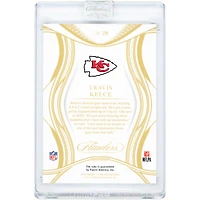 Carte Travis Kelce Kansas City Chiefs 2025 Panini Flawless Ruby Jewel Relic n° 28 n° 4/25