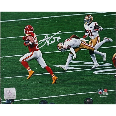 Photographie autographiée de Travis Kelce, champion du Super Bowl LVIII, Kansas City Chiefs, 8" x 10"
