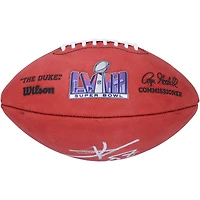 Ballon de football Duke autographié par Travis Kelce, Kansas City Chiefs, pour le Super Bowl LVIII