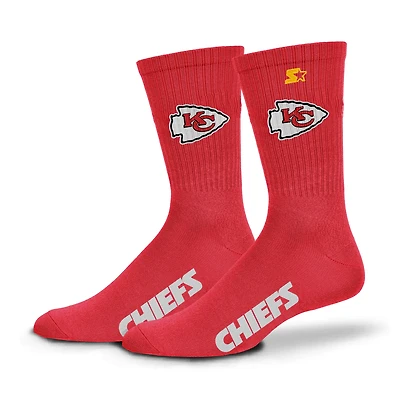 Unisex Starter  Red Kansas City Chiefs Satin Crew Socks